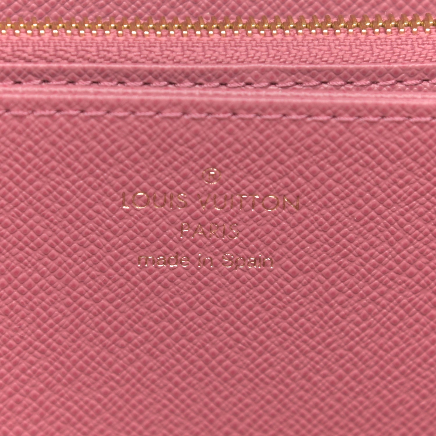 Louis Vuitton Denim Monogram Jacquard Zippy Wallet Pink 5 of 6
