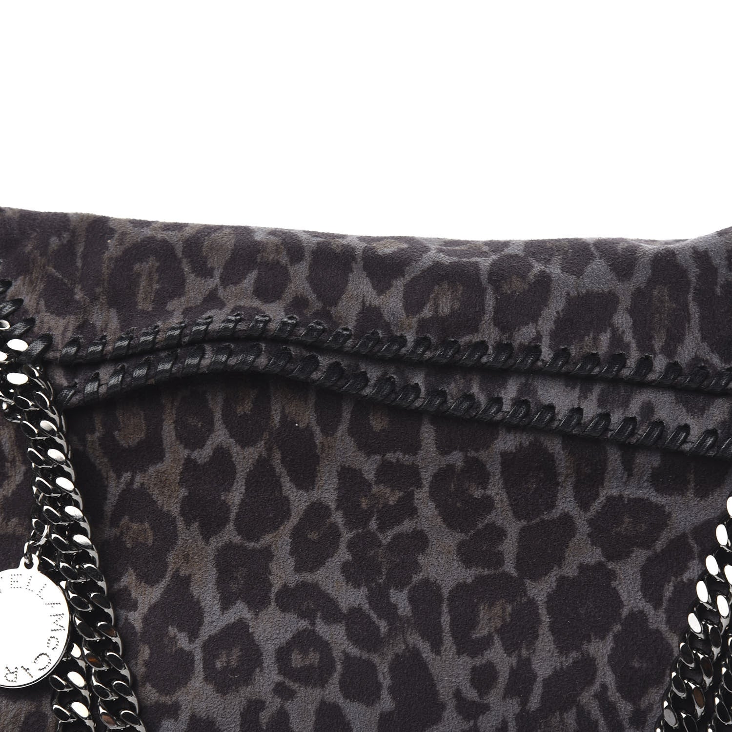 Stella McCartney Leopard Shaggy Deer Small Falabella Tote Grey 10 of 10