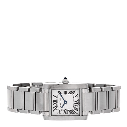 Cartier Stainless Steel 20mm Tank Francaise Quartz Watch 2 of 4