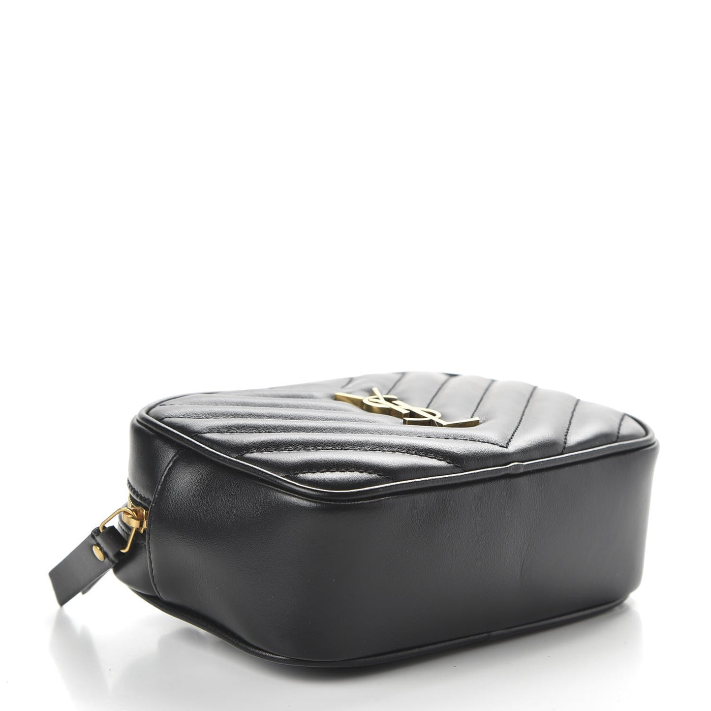 Calfskin Matelasse Monogram Lou Belt Bag Black