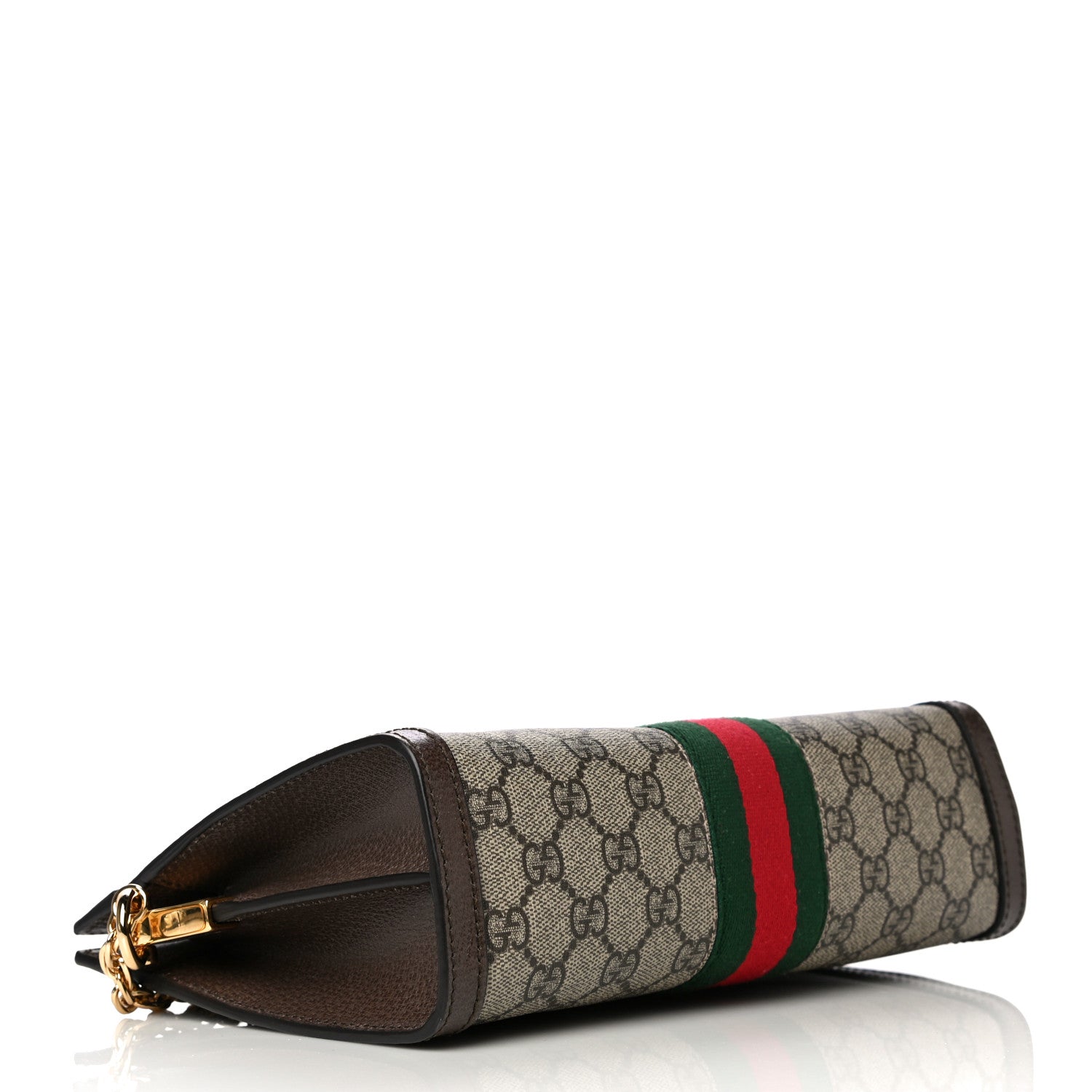 Gucci GG Supreme Monogram Web Small Ophidia Chain Shoulder Bag Brown 4 of 13
