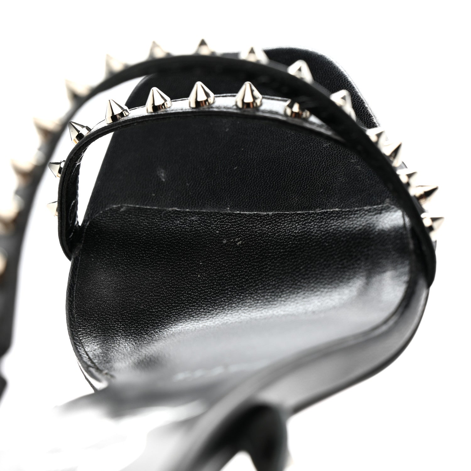 Christian Louboutin Nappa Rosa Condorapik 85 Spike Sandals 38.5 Black 9 of 11