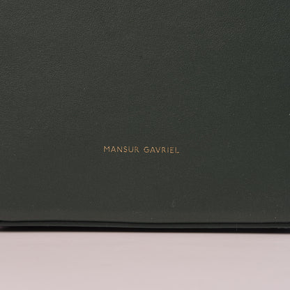 Mansur Gavriel Calfskin Circle Bag Moss 7 of 9