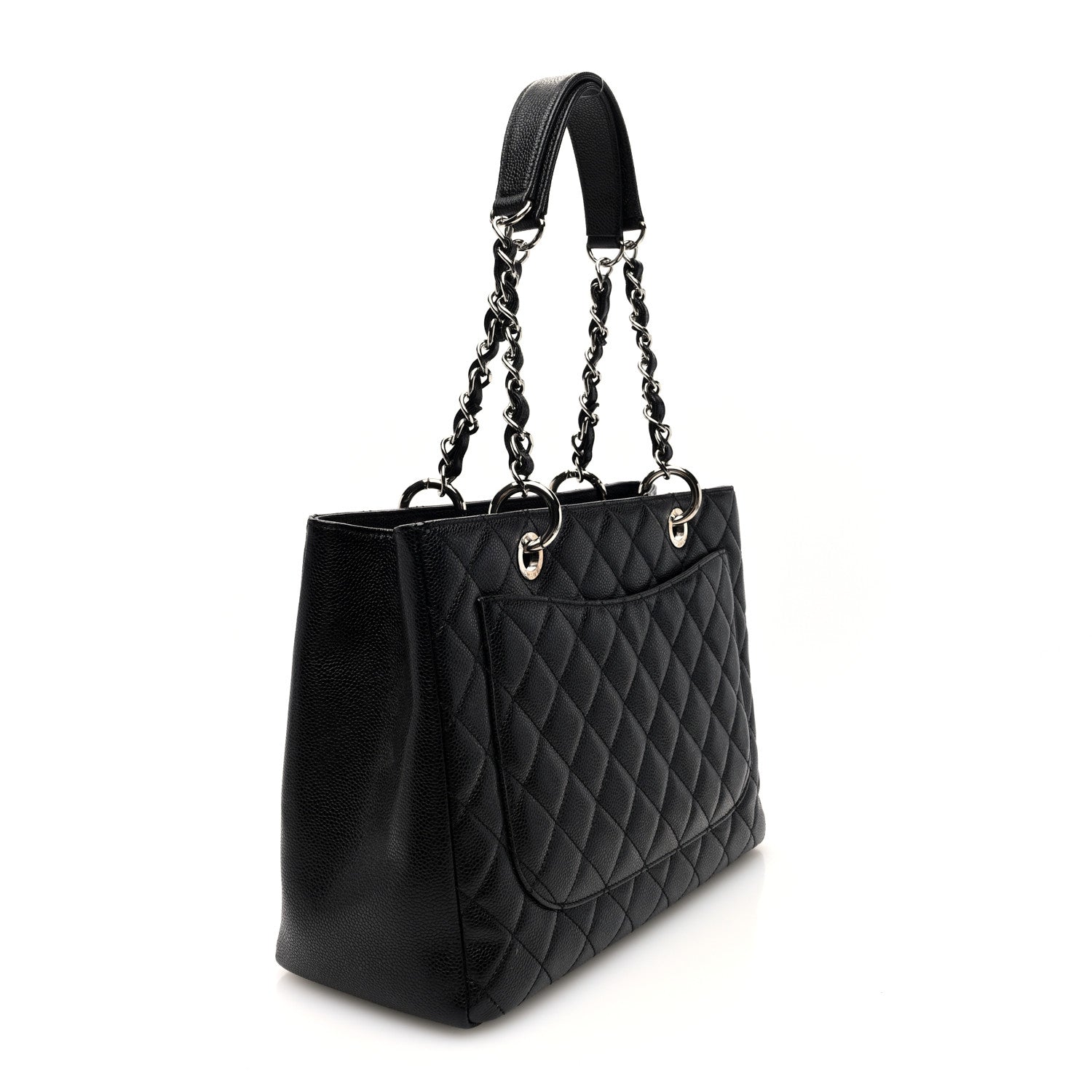 Chanel Caviar Quilted Grand Shopping Tote GST Black 3 of 10