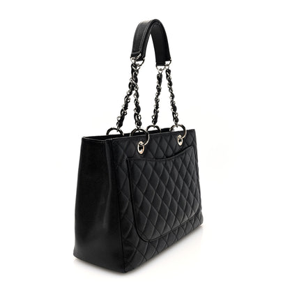 Chanel Caviar Quilted Grand Shopping Tote GST Black 3 of 10