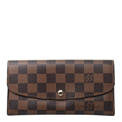 Louis Vuitton Damier Ebene Emilie Wallet 1 of 8