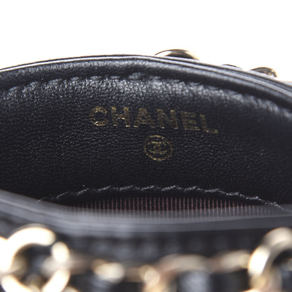 Chanel Lambskin Tech Me Out Clutch With Chain Black 6 of 11