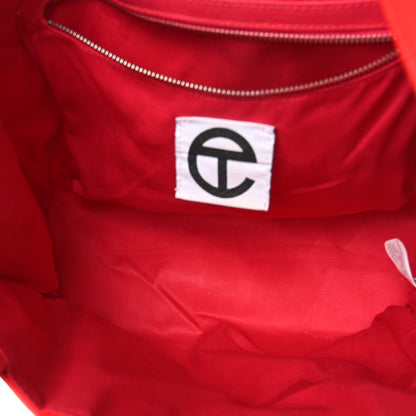 Telfar Vegan Leather Medium Shopping Bag Red 5 of 10