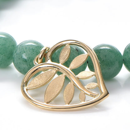 Tiffany 18K Yellow Gold Aventurine Paloma Picasso Villa Paloma Palm Bracelet 5 of 9