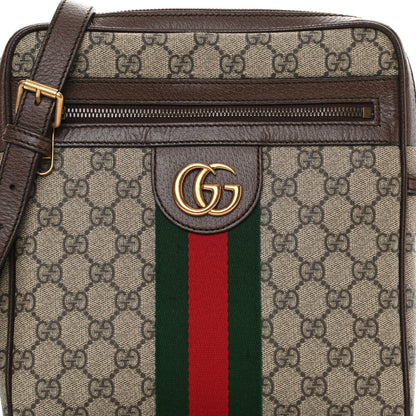 Gucci GG Supreme Monogram Web Small Ophidia Messenger Bag Brown 8 of 13