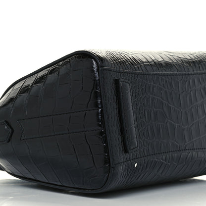 Givenchy Calfskin Crocodile Embossed Mini Antigona Black 5 of 11