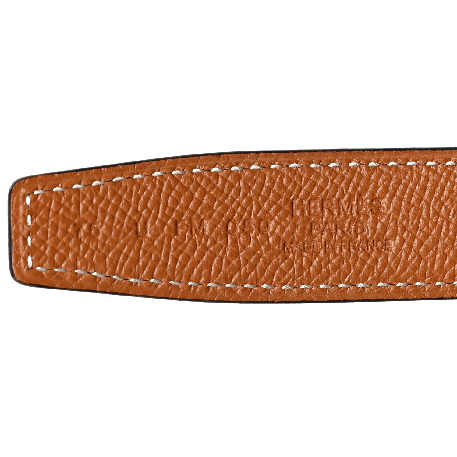 Hermes Swift Epsom 24mm H Belt 75 Black Gold 5 of 7