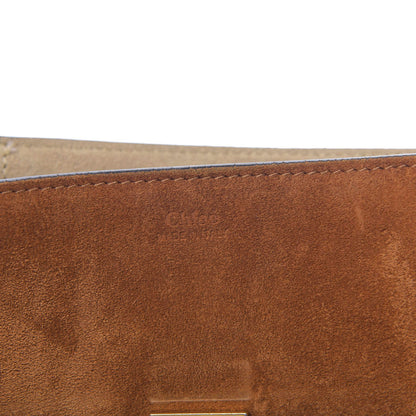 Chloe Suede Smooth Calfskin Studded Drew Shoulder Bag Caramel 7 of 9