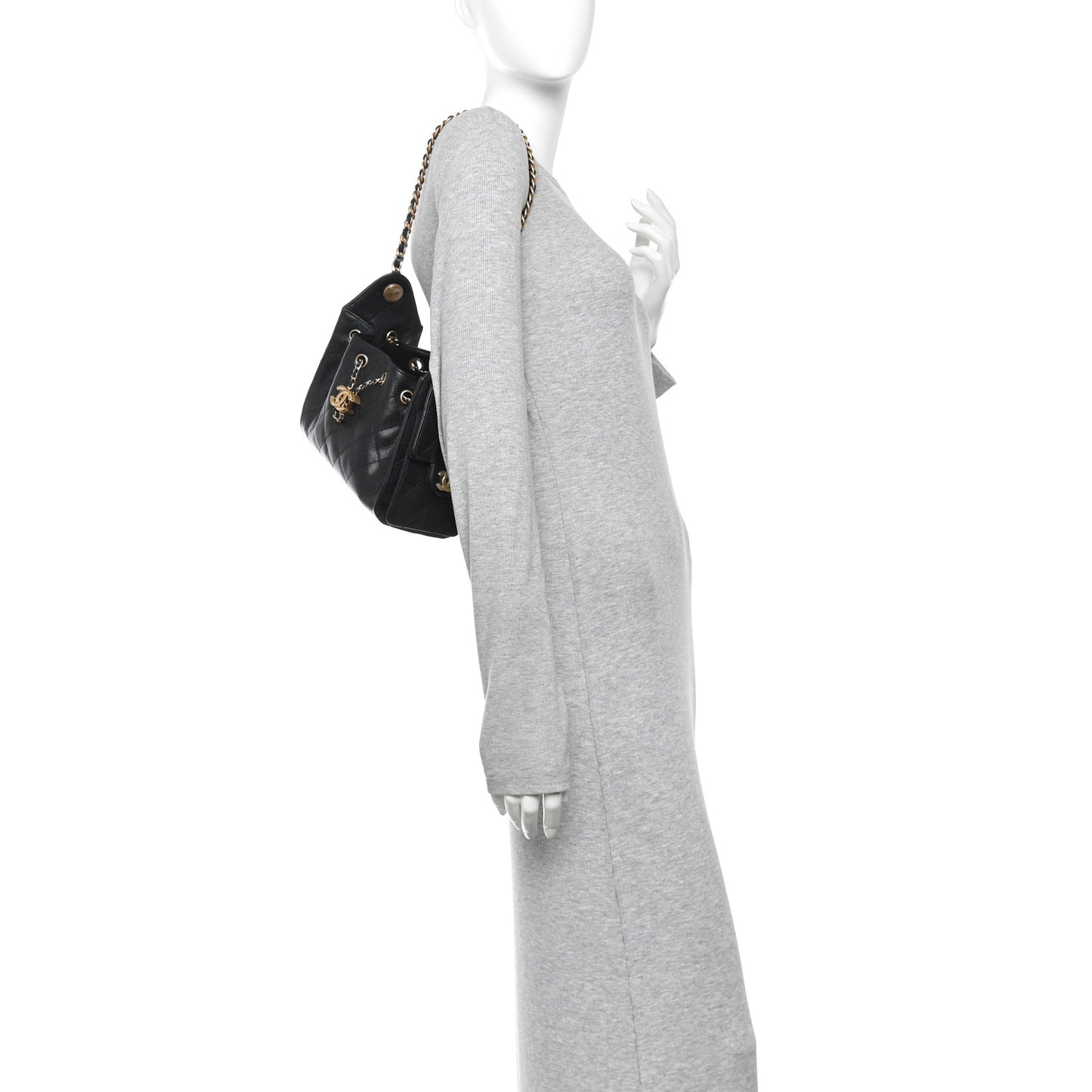 Caviar Quilted Mini Chanel 25 Handbag Black