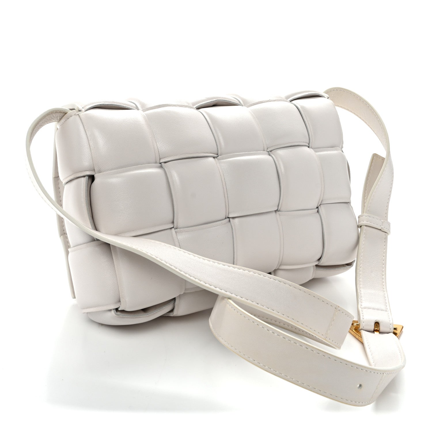 Bottega Veneta Nappa Maxi Intreccio Padded Cassette Crossbody Bag Chalk 3 of 10