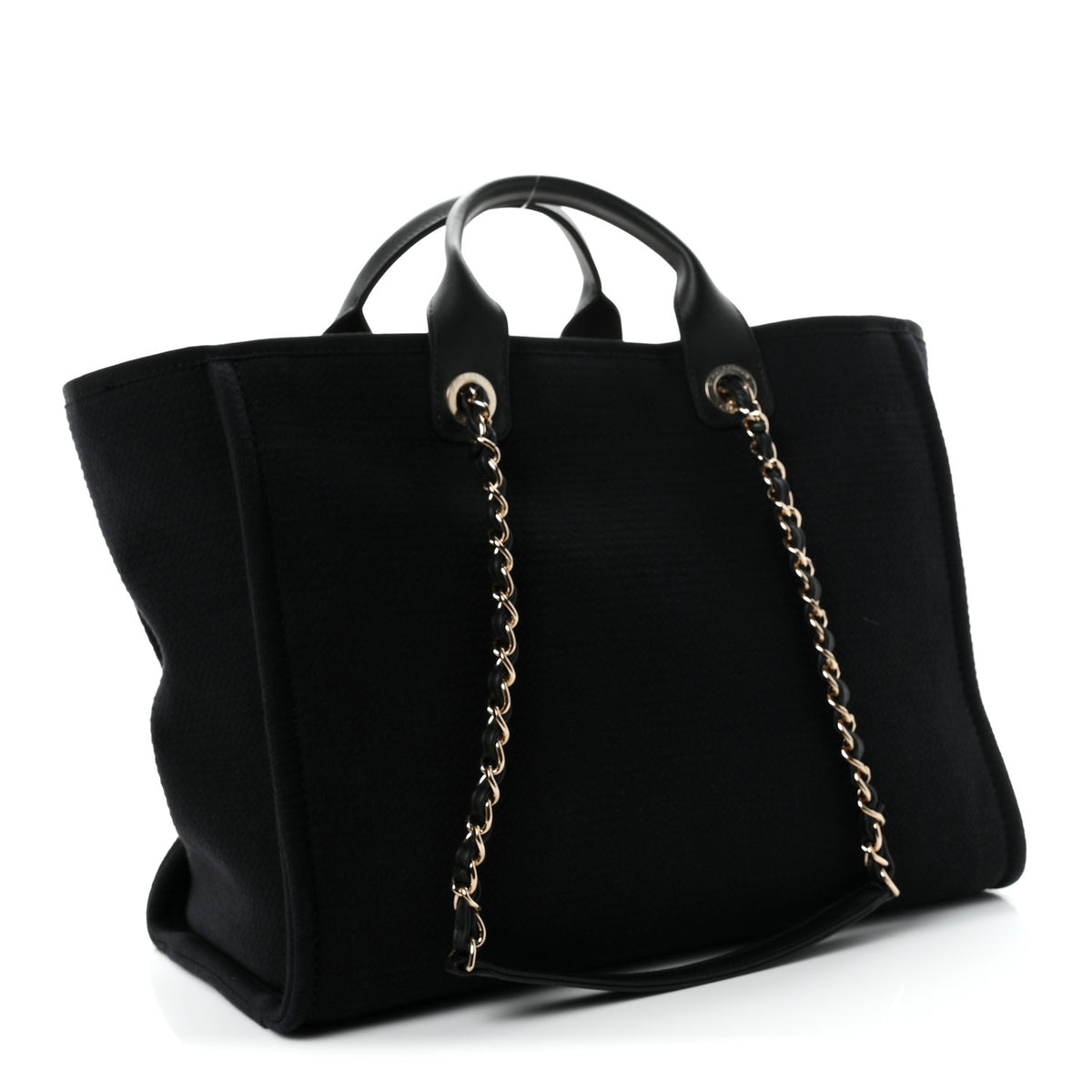Chanel Mixed Fibers Medium Deauville Tote Black 7 of 21