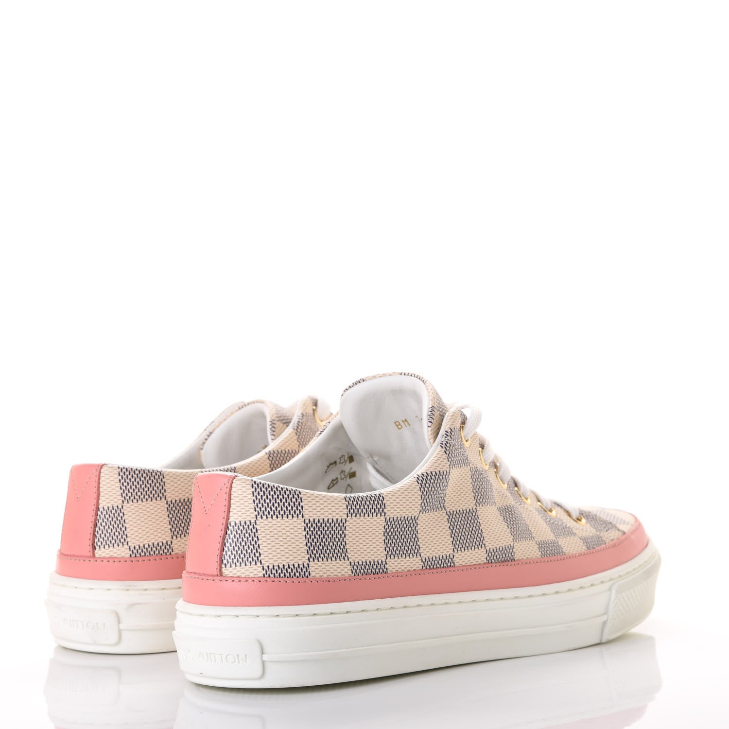 Louis Vuitton Damier Azur Stellar Sneakers 37 Rose Ballerine 4 of 10