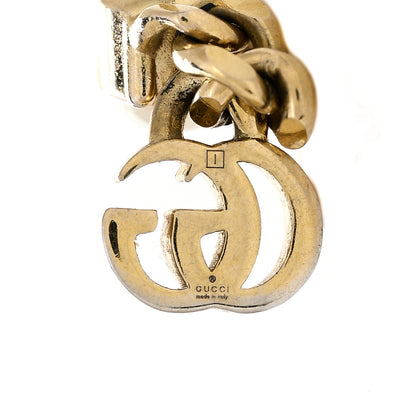 Gucci Metal Pearl Double G Earrings Gold 3 of 5