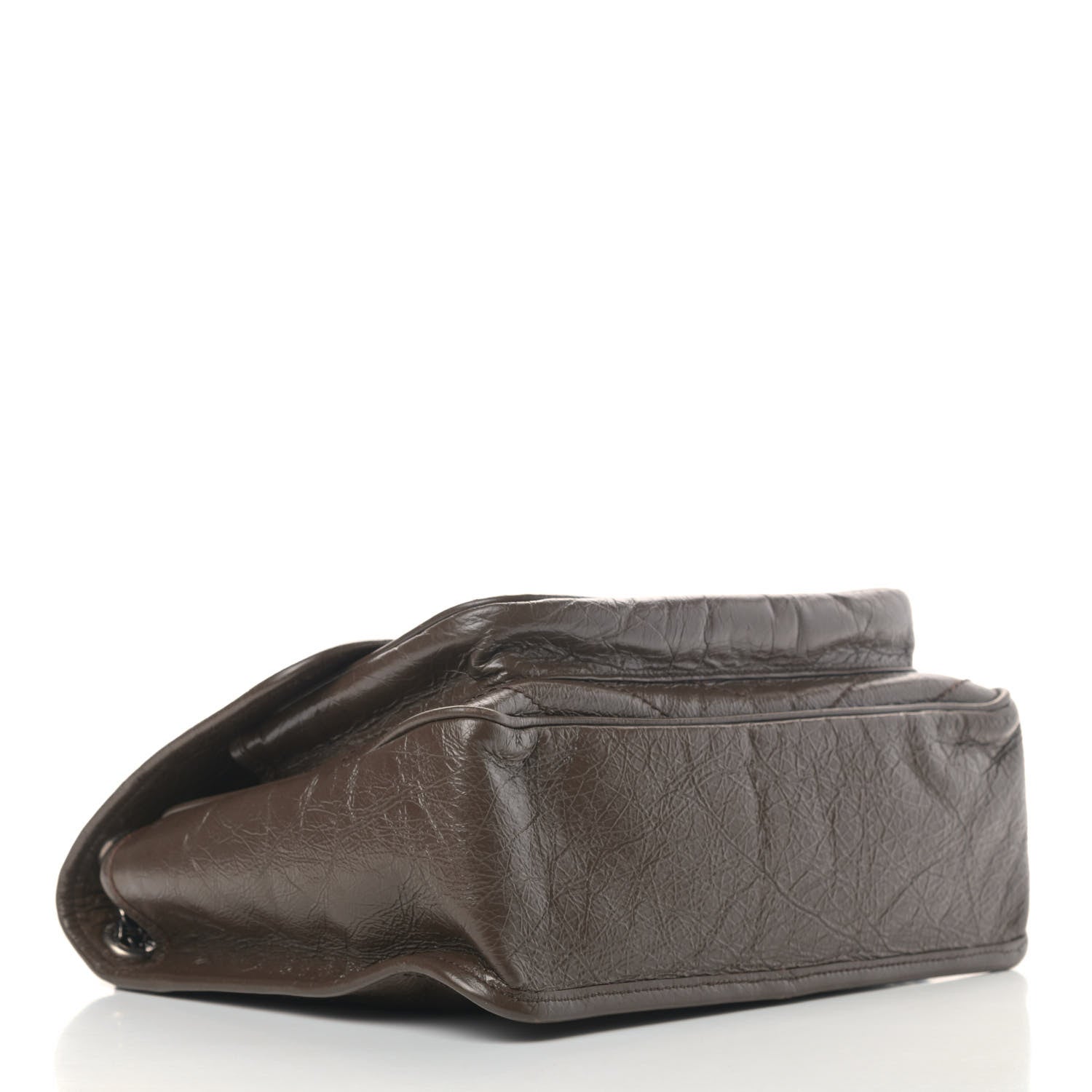 Saint Laurent Crinkled Calfskin Matelasse Monogram Medium Niki Chain Satchel Faggio 3 of 5