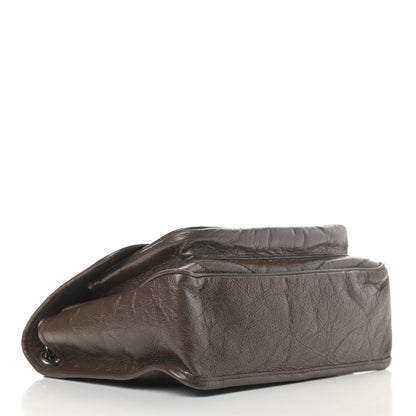 Saint Laurent Crinkled Calfskin Matelasse Monogram Medium Niki Chain Satchel Faggio 3 of 5