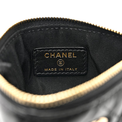 Chanel Lambskin Quilted Small No. 5 Cosmetic Case Black 6 of 8