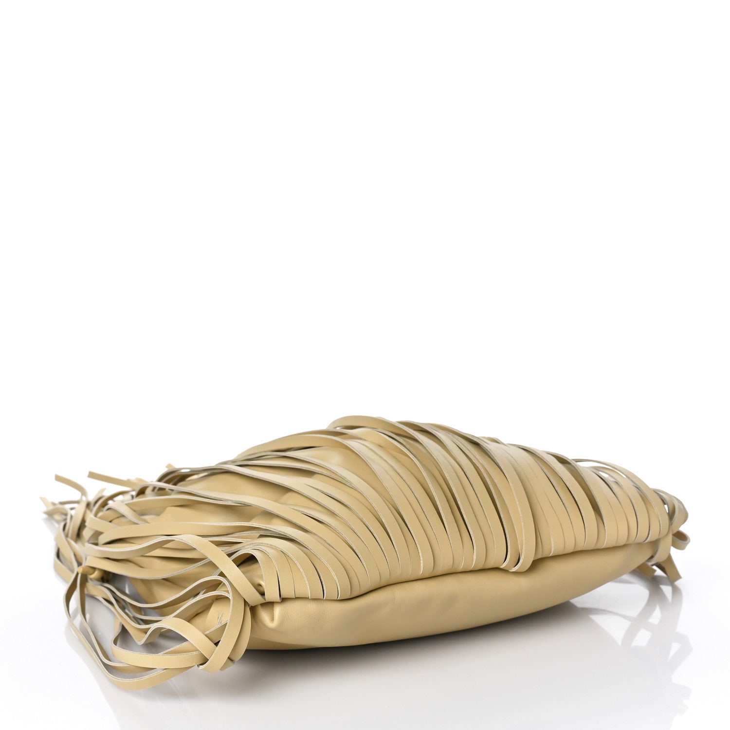 Bottega Veneta Nappa The Fringe Pouch Shoulder Bag Tapioca 4 of 11