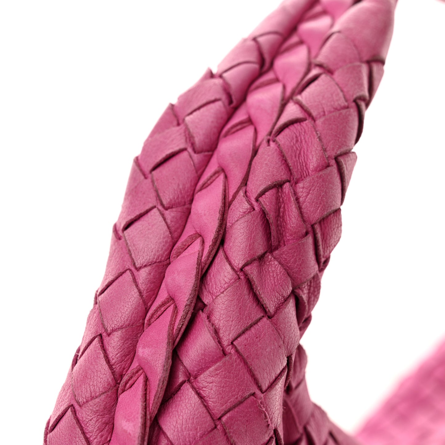 Nappa Intrecciato Medium Veneta Hobo Fuchsia