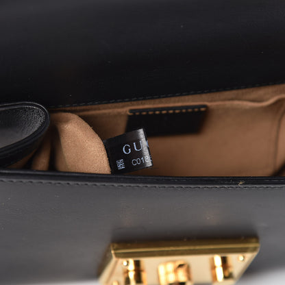 Gucci Calfskin Small Padlock Shoulder Bag Black 10 of 11