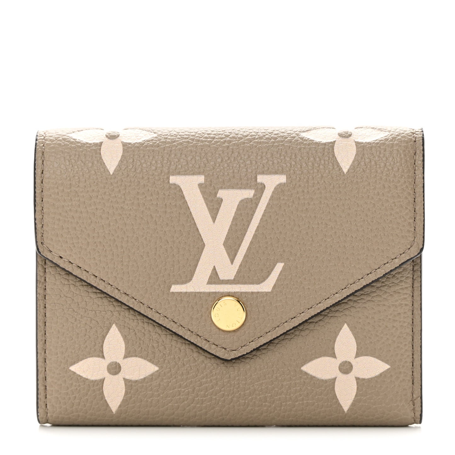 LOUIS VUITTON Empreinte Monogram Giant Victorine Wallet Tourterelle Creme