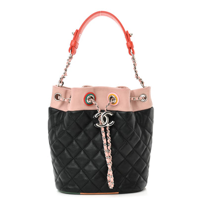 Chanel Lambskin Quilted Cuba Drawstring Tote Multicolor 1 of 12