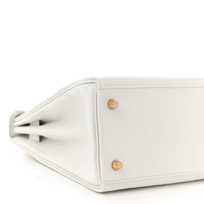 Hermes Evercolor Kelly Retourne 28 White 9 of 12