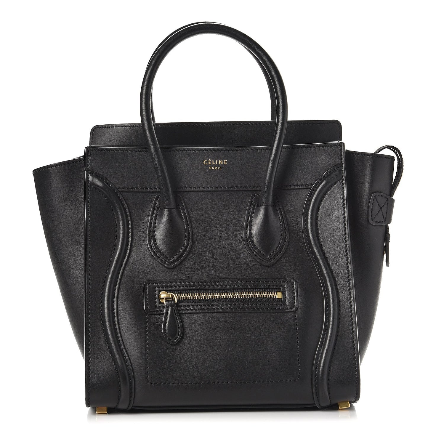 Smooth Calfskin Micro Luggage Black