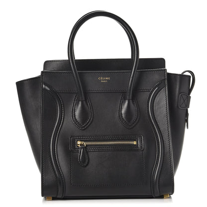 Celine Smooth Calfskin Micro Luggage Black 1 of 9