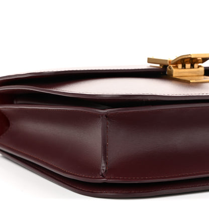 Celine Box Calfskin Medium Classic Box Flap Bag Burgundy 9 of 11