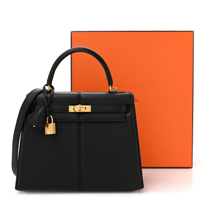 Hermes Swift Kelly Padded Sellier 25 Black 13 of 13