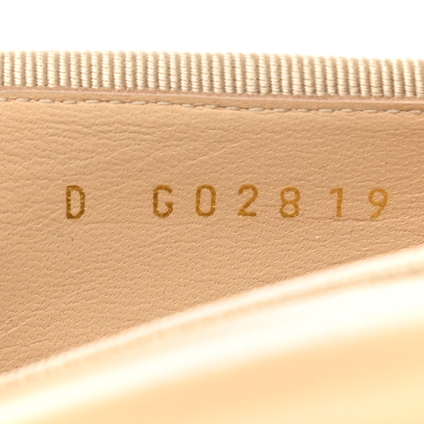 Lambskin Cap Toe Ballerina Flats 38.5 Beige Black