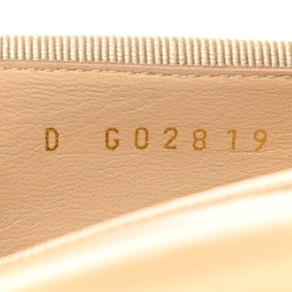 Chanel Lambskin Cap Toe Ballerina Flats 38.5 Beige Black 6 of 9