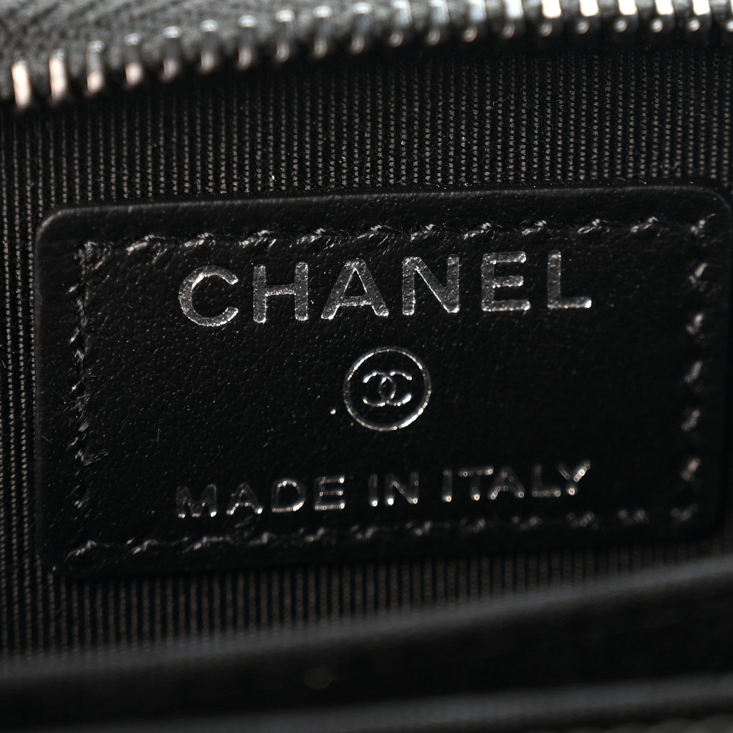 Chanel Patent Calfskin Quilted Zip Coin Purse Wallet So Black 6 of 9