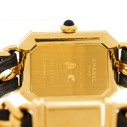 Chanel Stainless Steel Lambskin 20mm Chain Premiere Quartz Watch Gold M 4 of 4