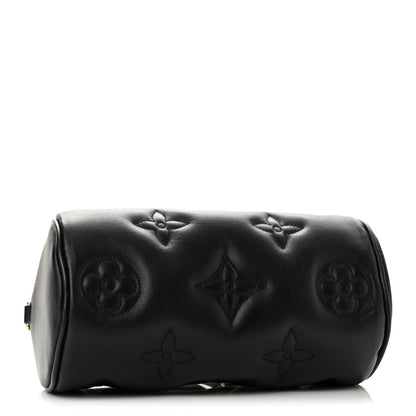 Louis Vuitton Calfskin Bubblegram Papillon BB Black 3 of 10