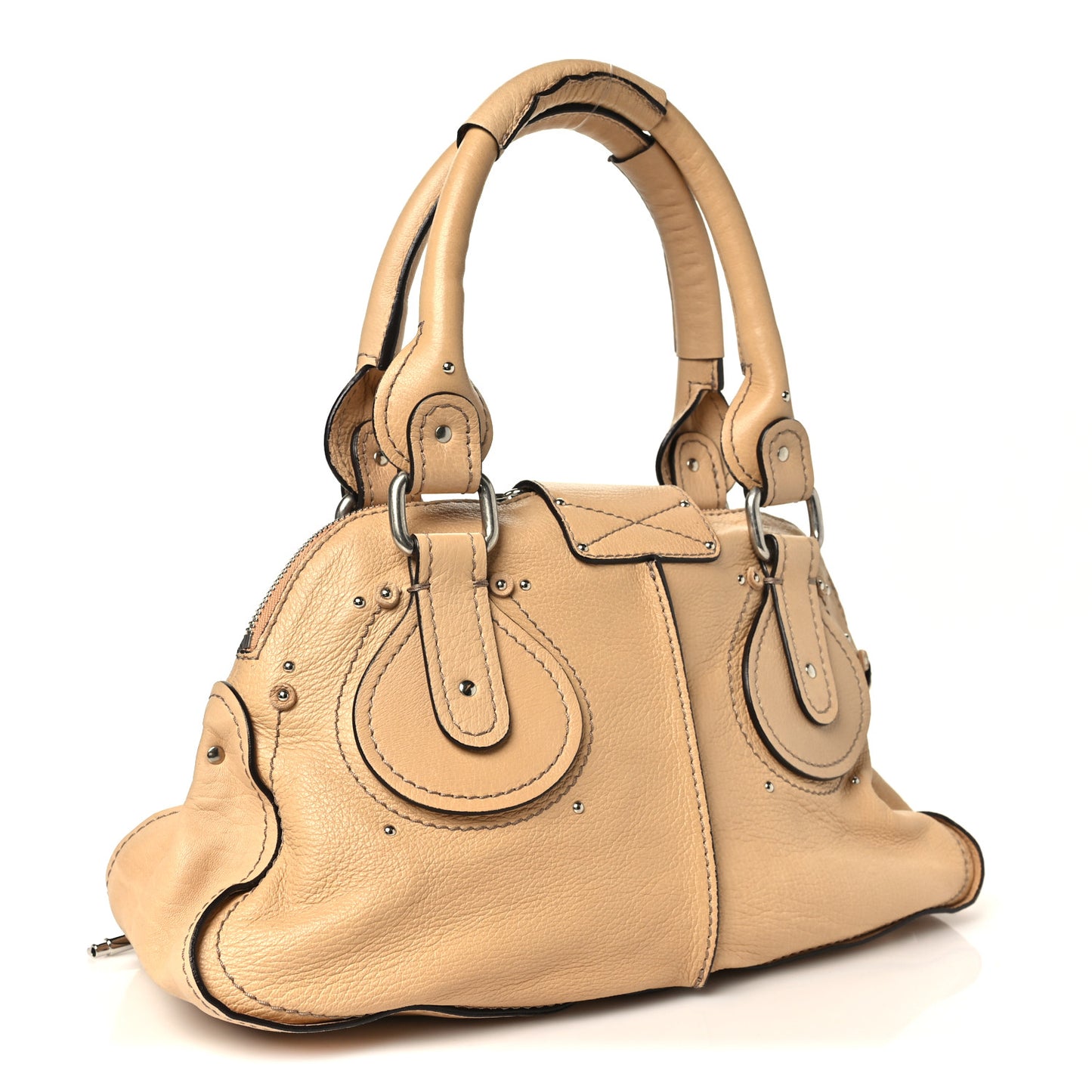 Sheepskin Medium Plexo Paddington Dome Satchel Sable