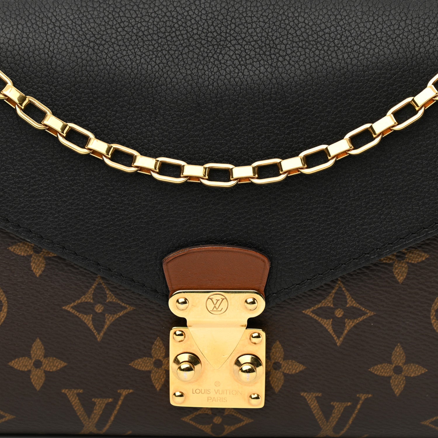 Louis Vuitton Monogram Pallas Chain Black 7 of 10