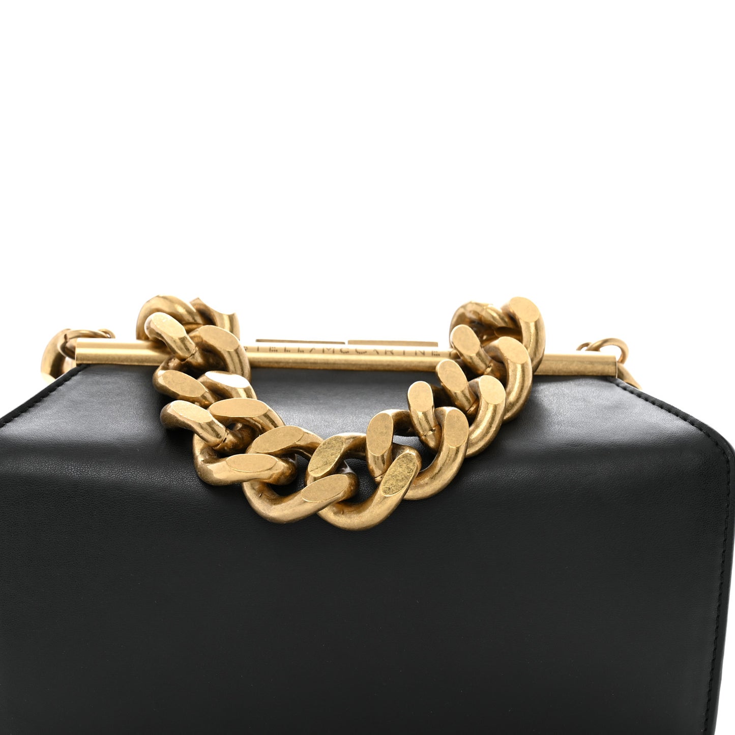 Eco Alter Nappa Small Chunky Chain Bag Black
