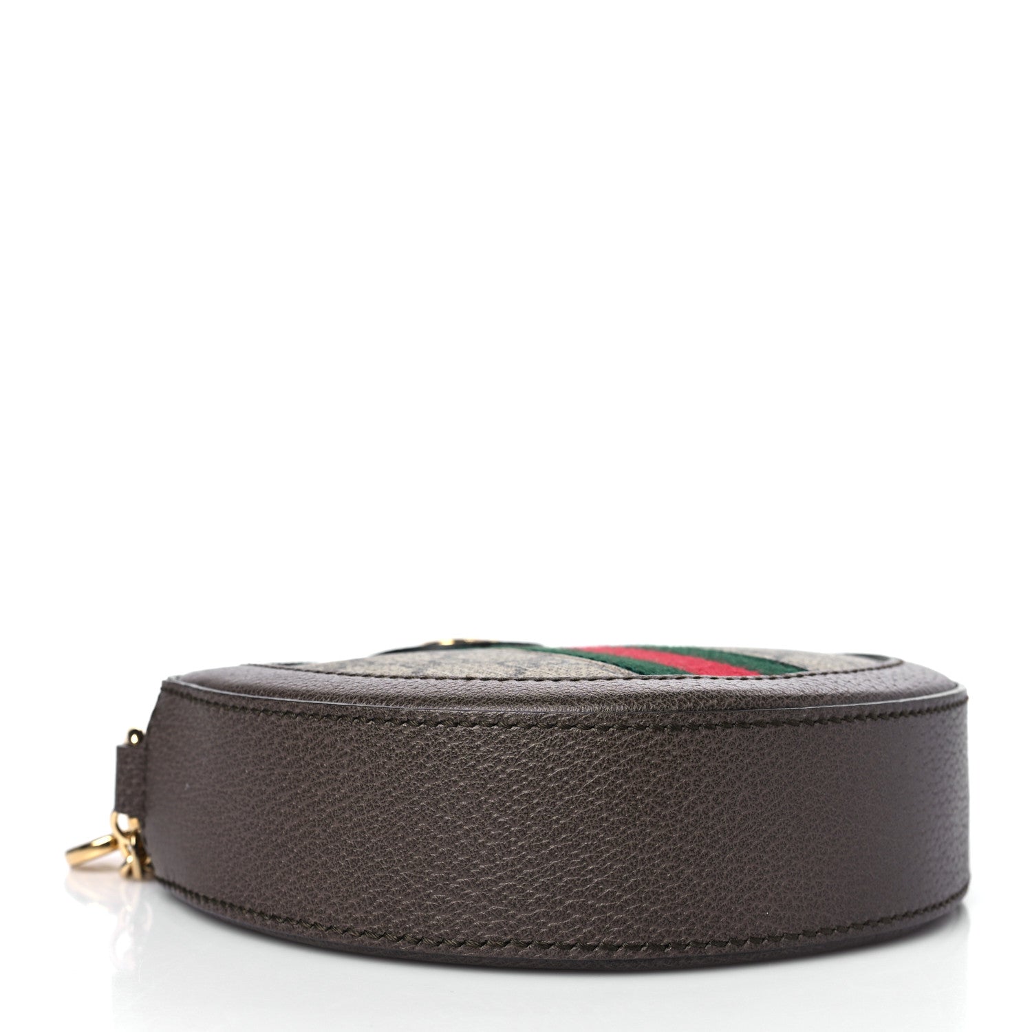 Gucci GG Supreme Monogram Web Mini Ophidia Round Shoulder Bag Brown 4 of 9