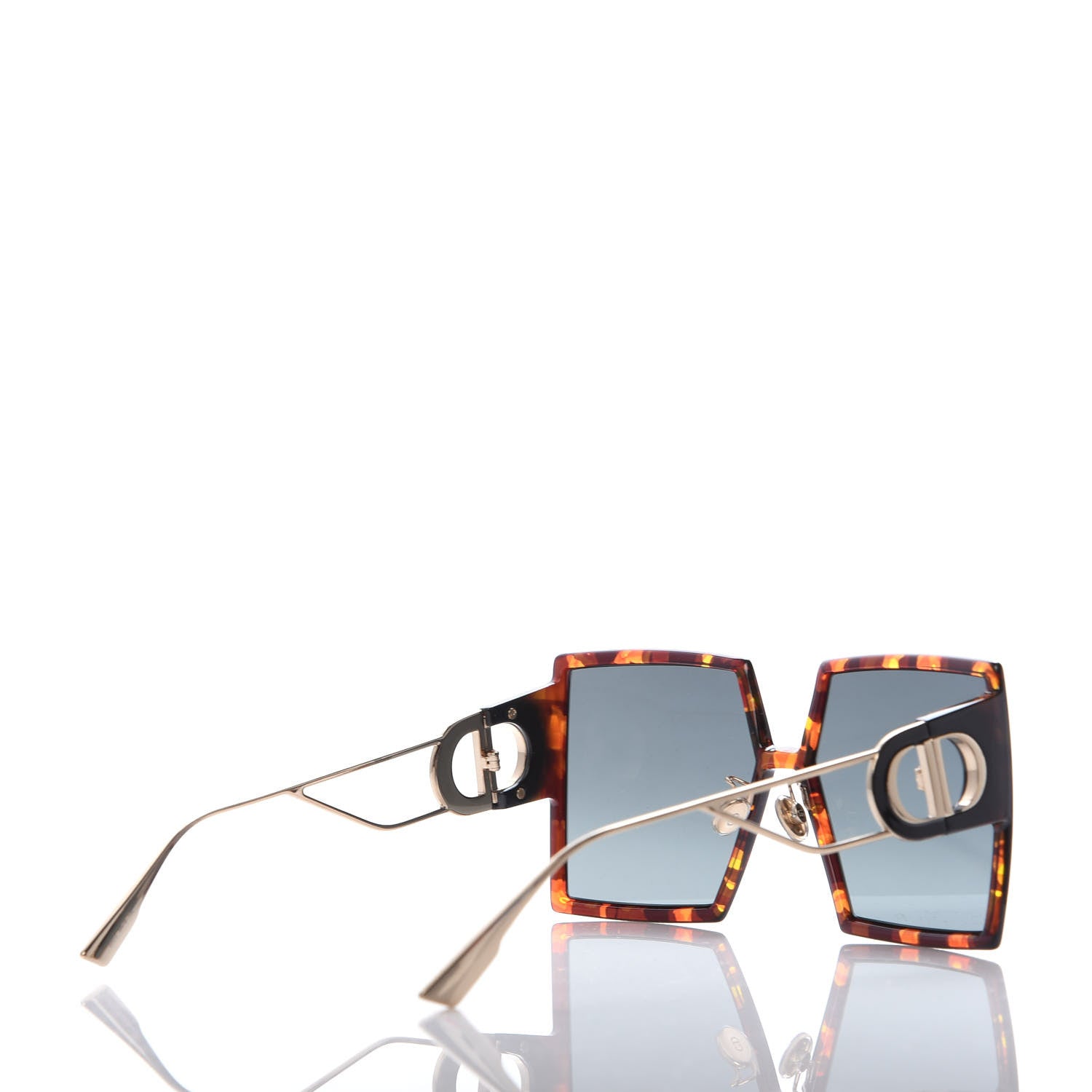 Christian Dior Acetate Square 30 Montaigne Sunglasses Tortoise 4 of 7