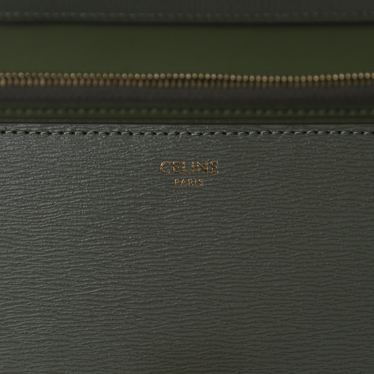 Liege Calfskin Medium Classic Box Flap Bag Light Khaki