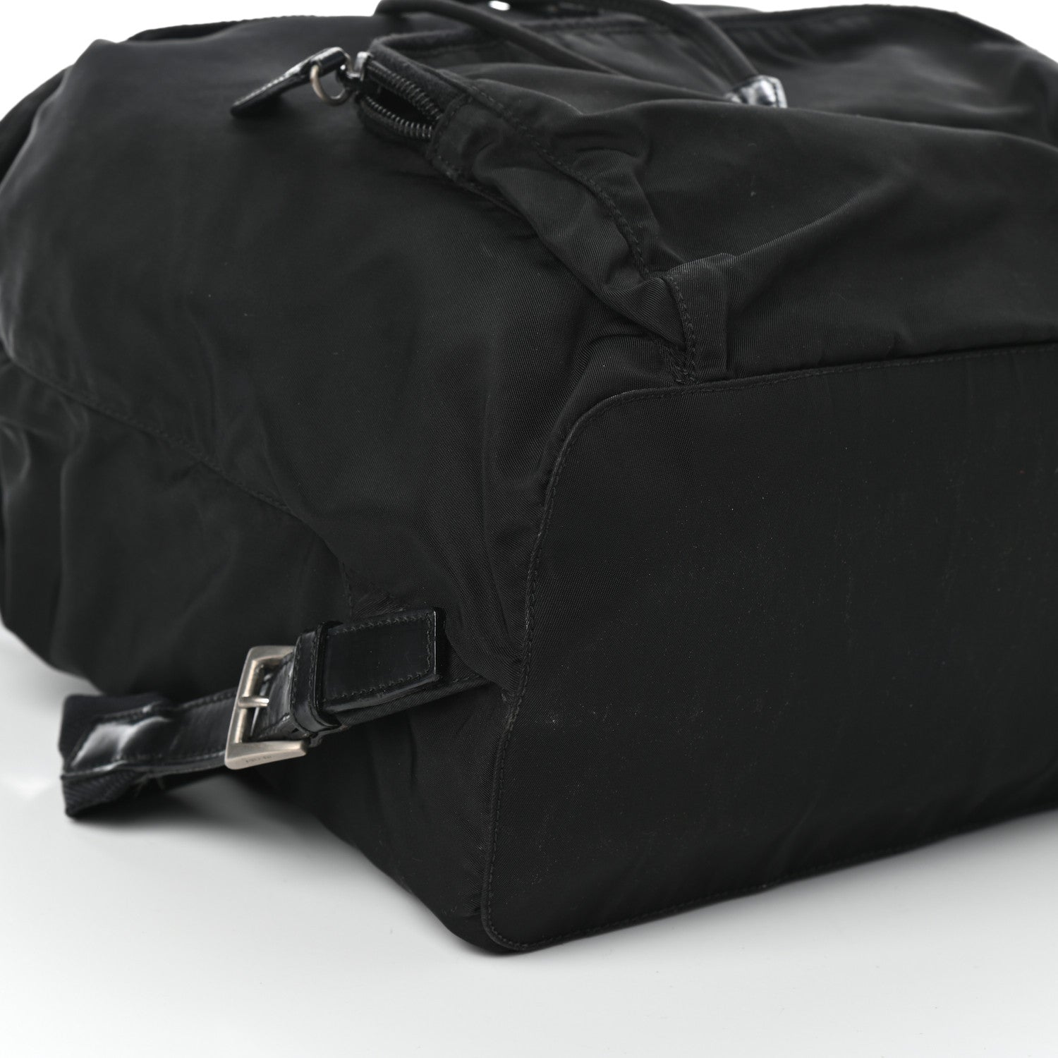 Prada Nylon Vela Medium Cinch Backpack Black 8 of 9