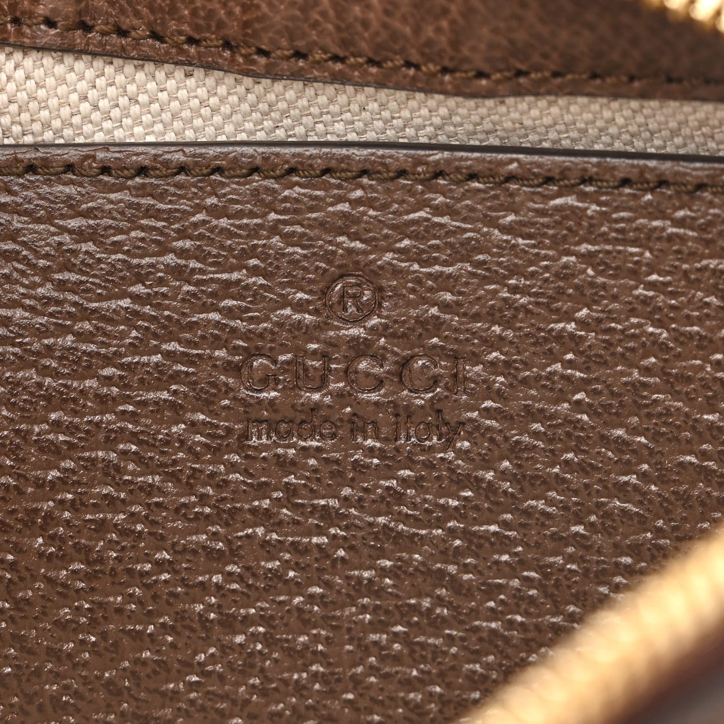 GG Supreme Monogram Textured Dollar Calfskin Web Small Ophidia GG Handbag Beige Ebony New Acero