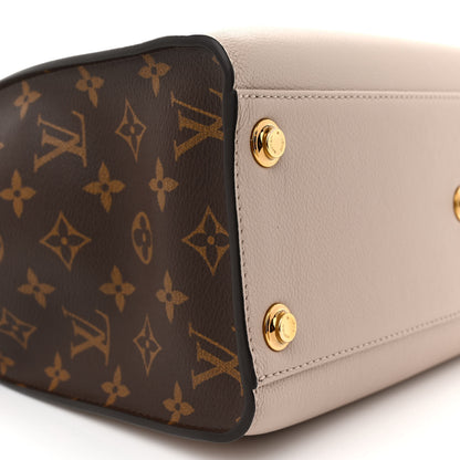 Louis Vuitton Calfskin Monogram On My Side MM Greige 8 of 10