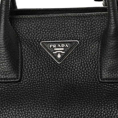 Prada Vitello Daino Shopping Tote Black 7 of 10